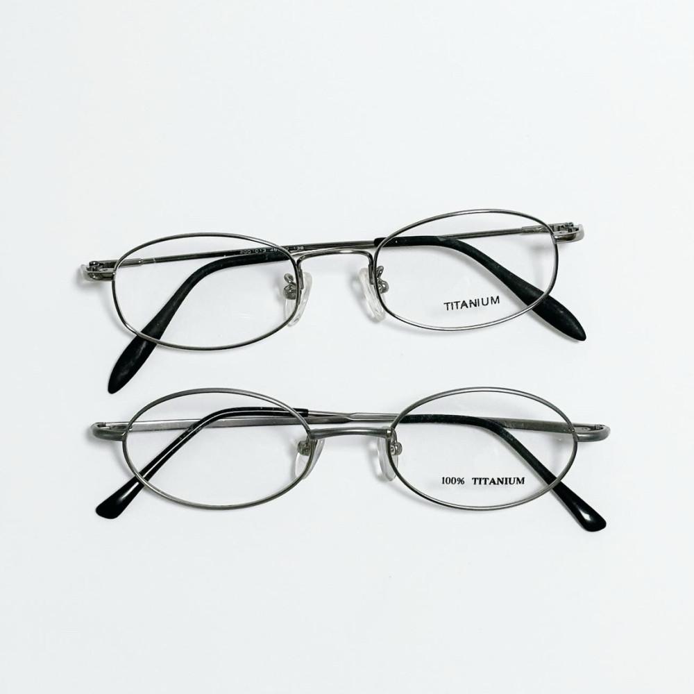 티타늄 실버 클래식 긱시크 빈티지안경