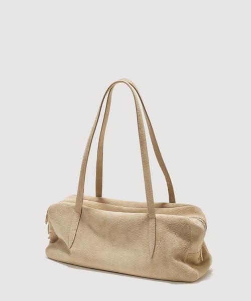 윌로 플루트백 Willo Flute Bag Suede Beige