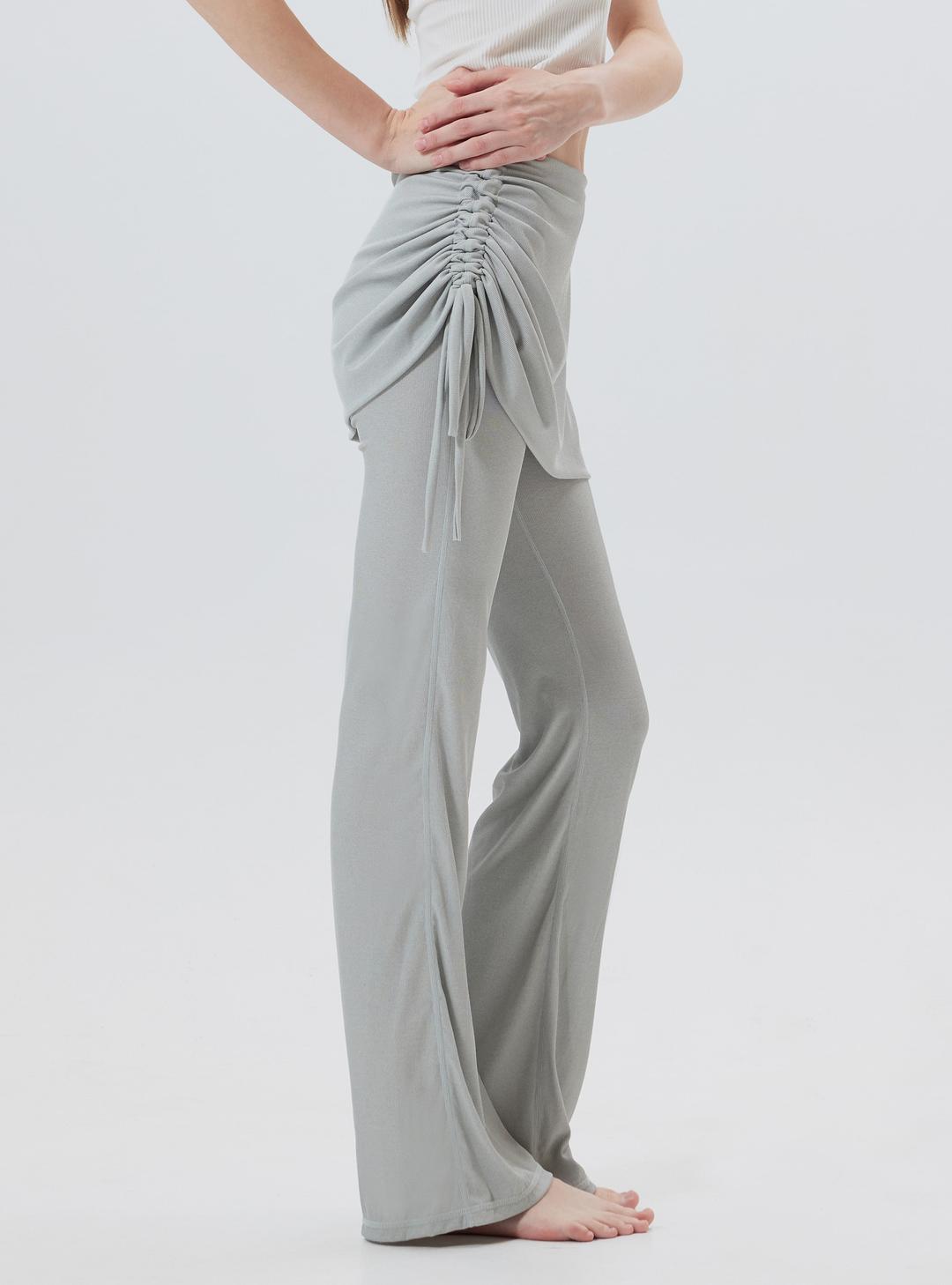 [NEW] 하이든 셔링 레이어드 스커트 팬츠  Haiden shirring layered skirt pants (4color)