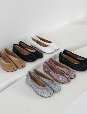 메종 글리터 타비 플랫슈즈 1cm 6컬러