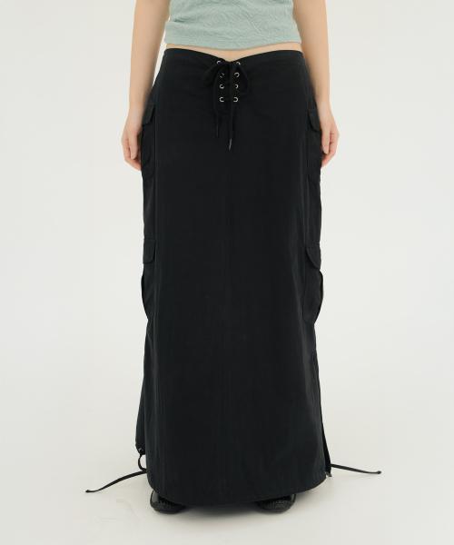 CORSET LONG CARGO LOW SK BLACK