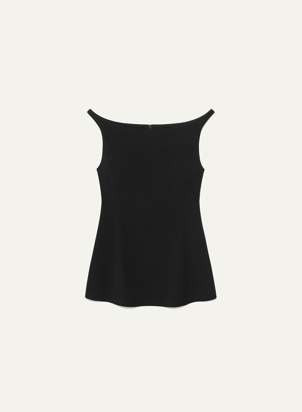 Marion Shaped Top Black