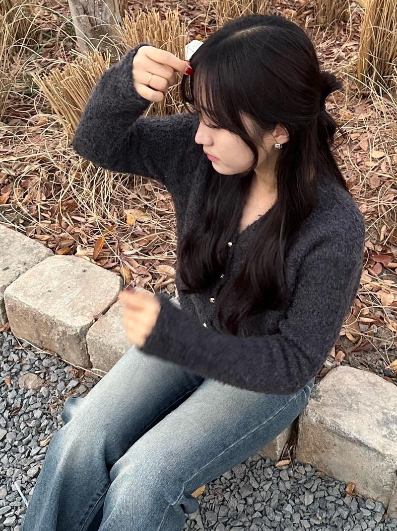 데이 골드버튼 가디건 (2color)