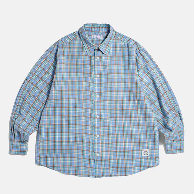 Plaid Check Shirt Blue