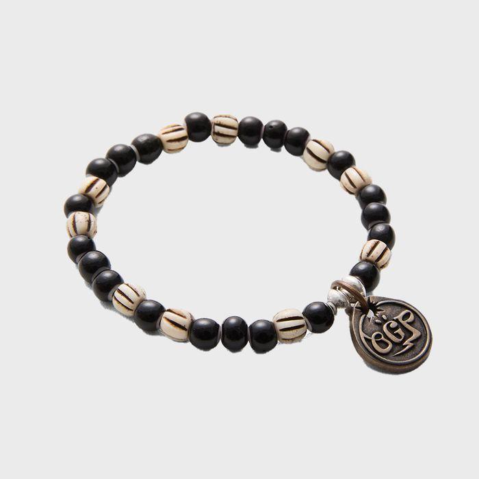Black Beads-Bone OGP Braclelet