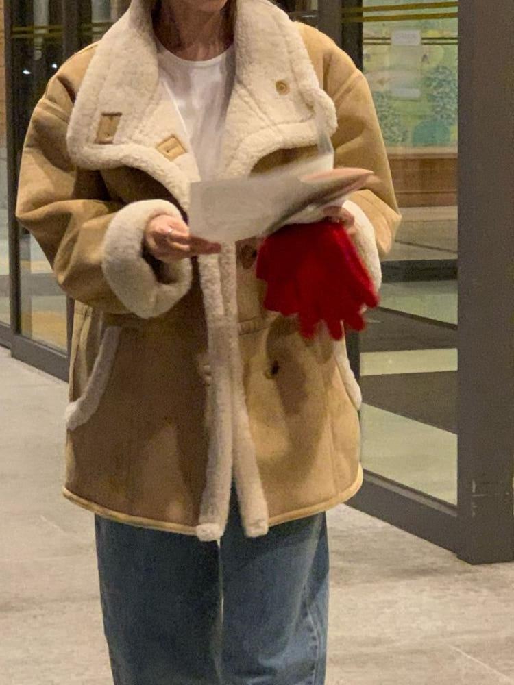 FW 어원트 베이프 무스탕 코트 무스탕전문공정 울20 양모 리버시블 스웨이드코트  / 달리언니