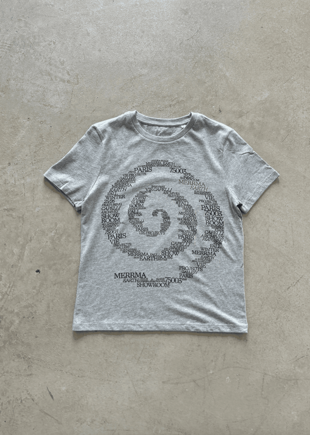 MERRMA - SPIRAL SOUVENIR T-SHIRT (FOSSIL)