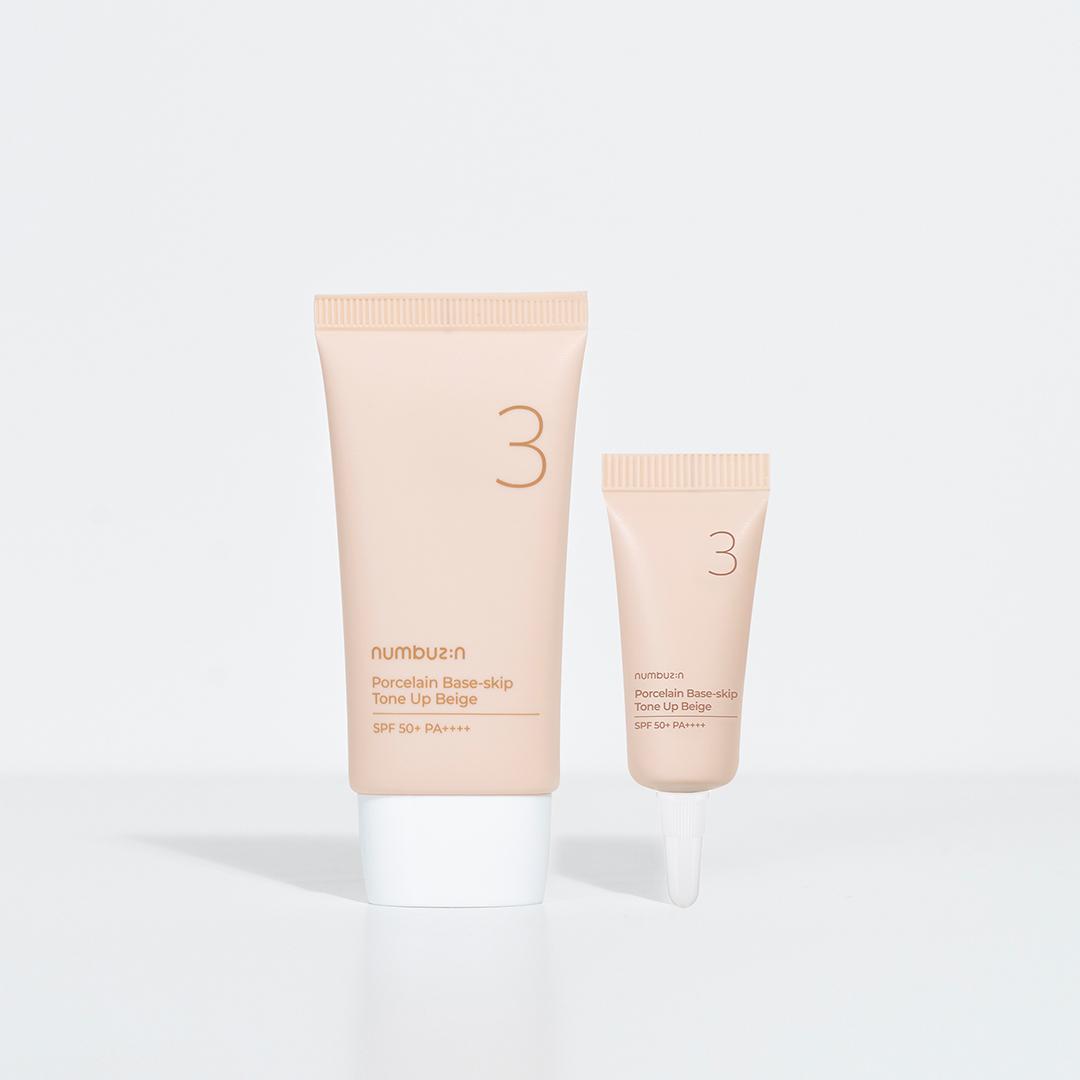 3번 도자기결 파데스킵 톤업베이지 SPF50+ PA++++