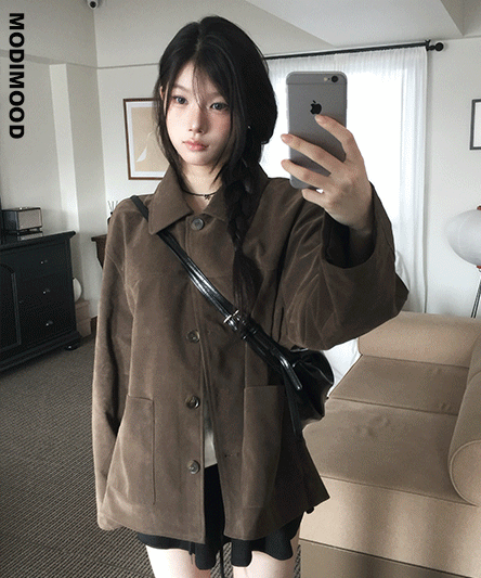 [Pretty Fit/Autumn Outerwear🤎] Meko Suede Formal Fit Jacket - 3 Colors