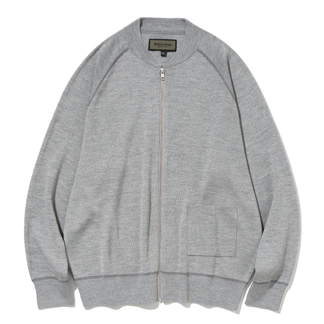 type c-2 cardigan melange grey