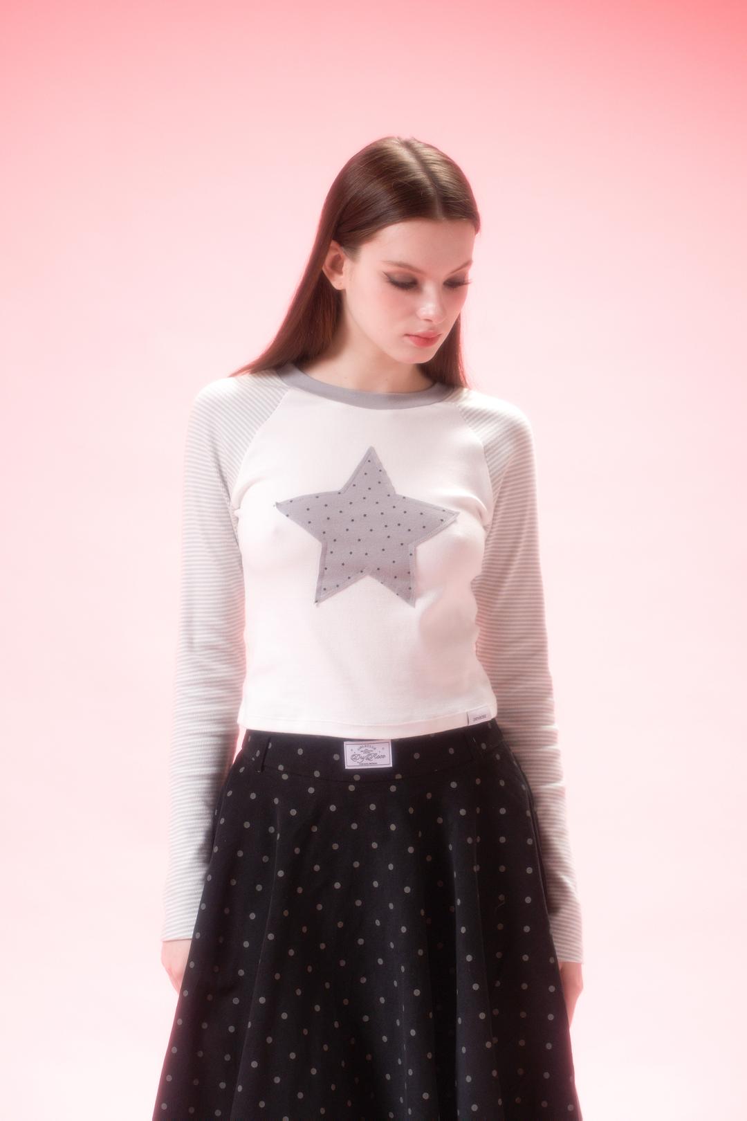 STAR REGLAN TEE (GRAY)