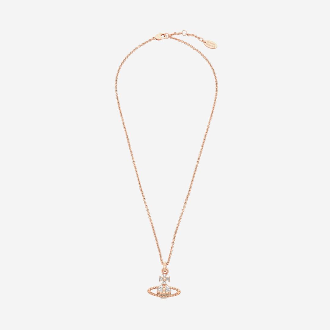 Vivienne Westwood Mayfair Bas Relief Pendant Pink Gold