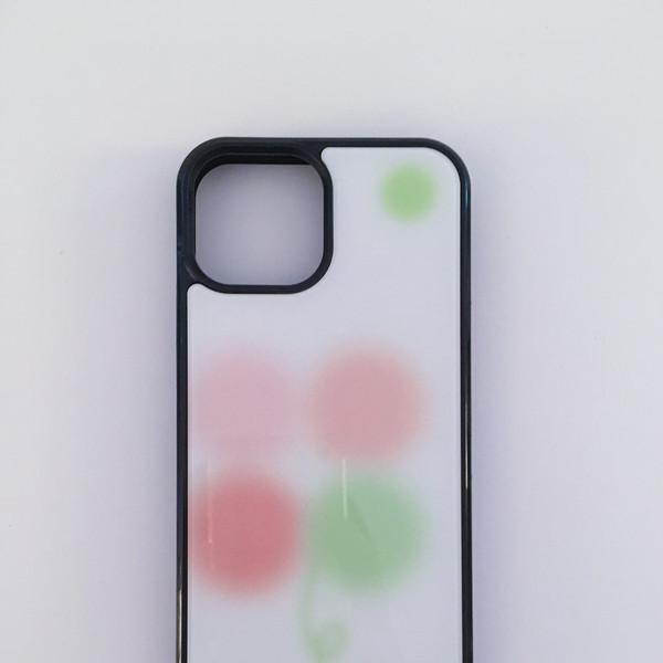 morning dew clover (peach) - epoxy/glass