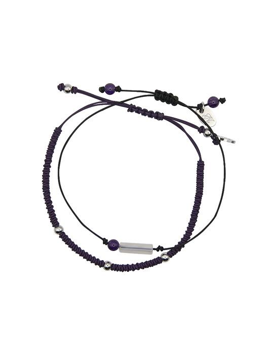 dusky bracelet set-violet
