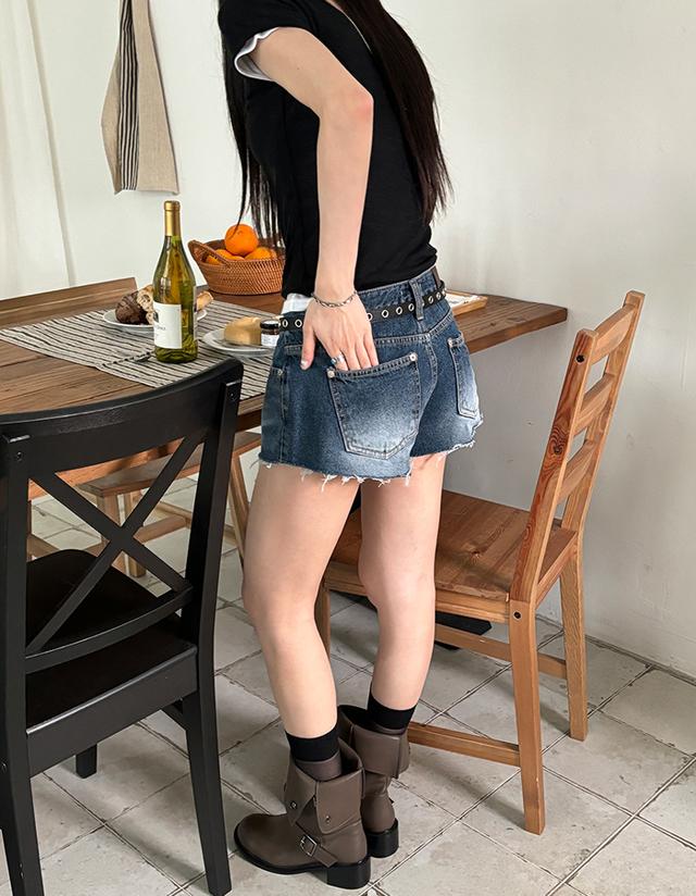 Cat hot short denim