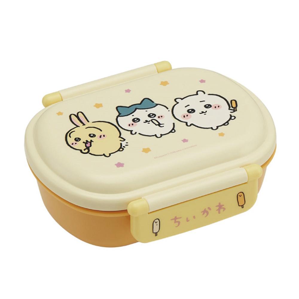 [일본먼작귀] 노랑 치이카와 돔형 1단 라운드 도시락통 360ml