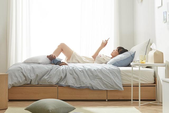 플랫 저상형 수납침대프레임 SS/Q (매트선택)