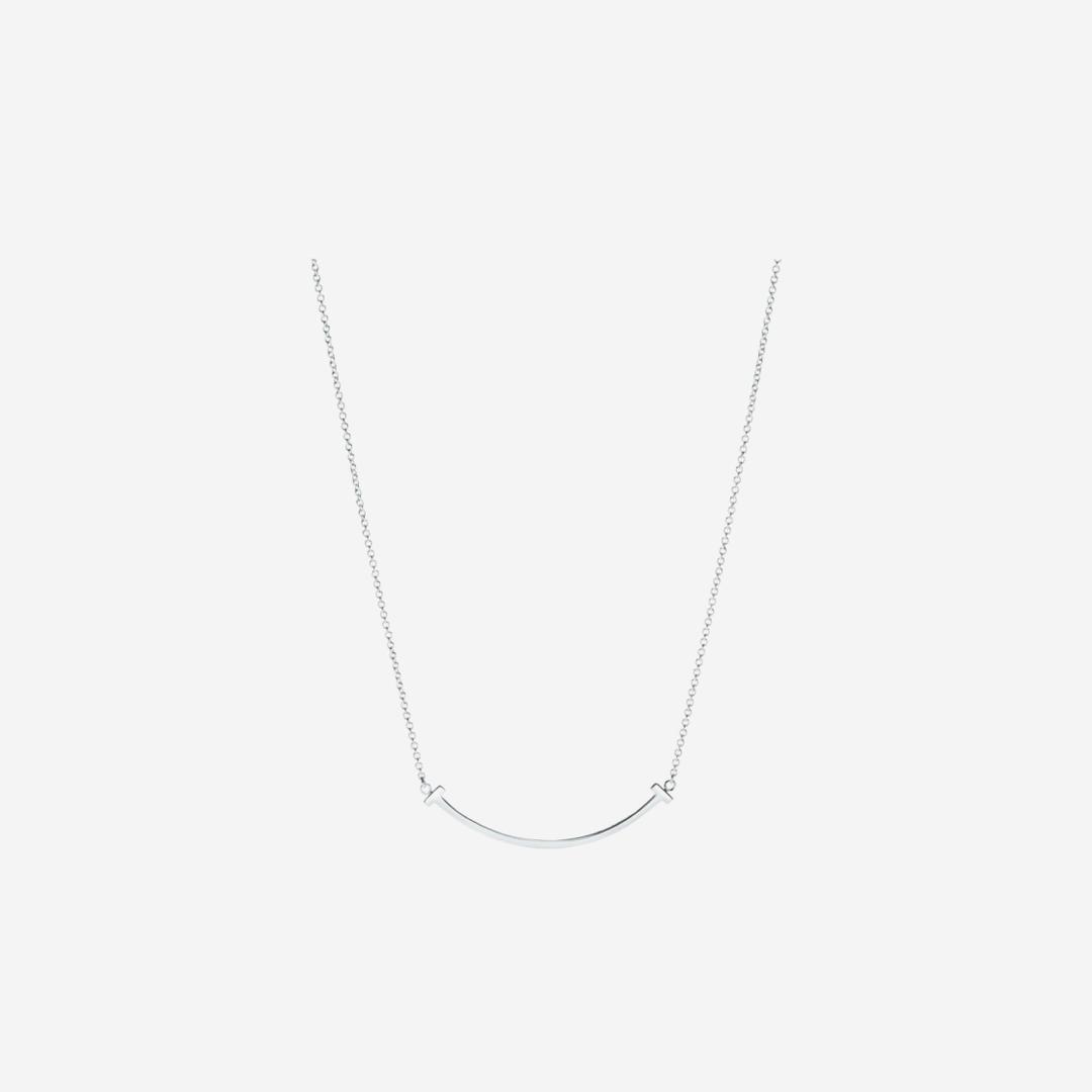 Tiffany & Co. Tiffany T Smile Pendant Small White Gold
