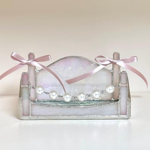 리뷰약속할인🎀 스테인드글라스 공주 리본 트레이