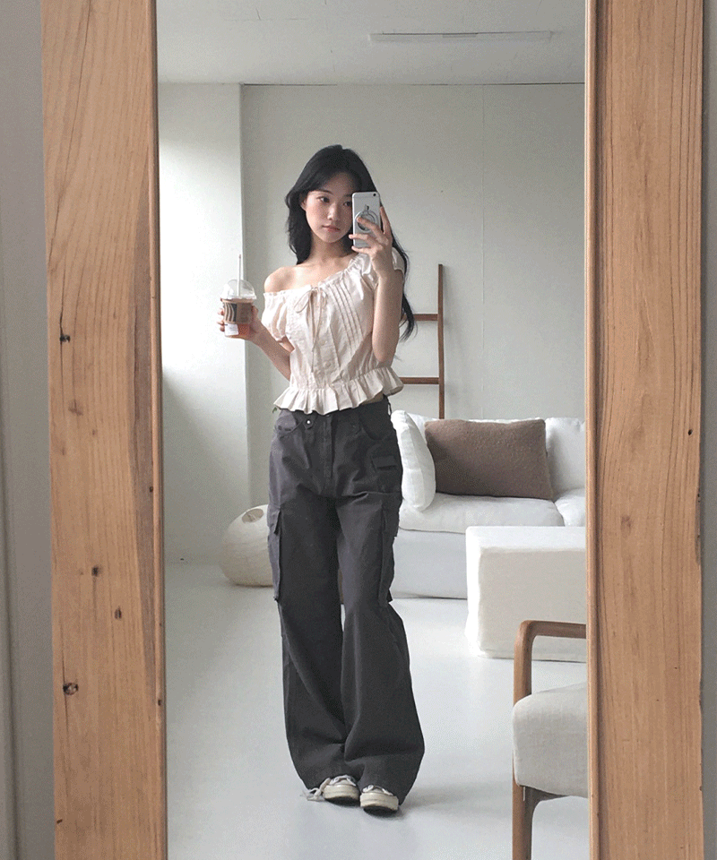 달트 마야 카고 팬츠 (꾸안꾸, 빈티지, 와이드팬츠, 코튼팬츠)