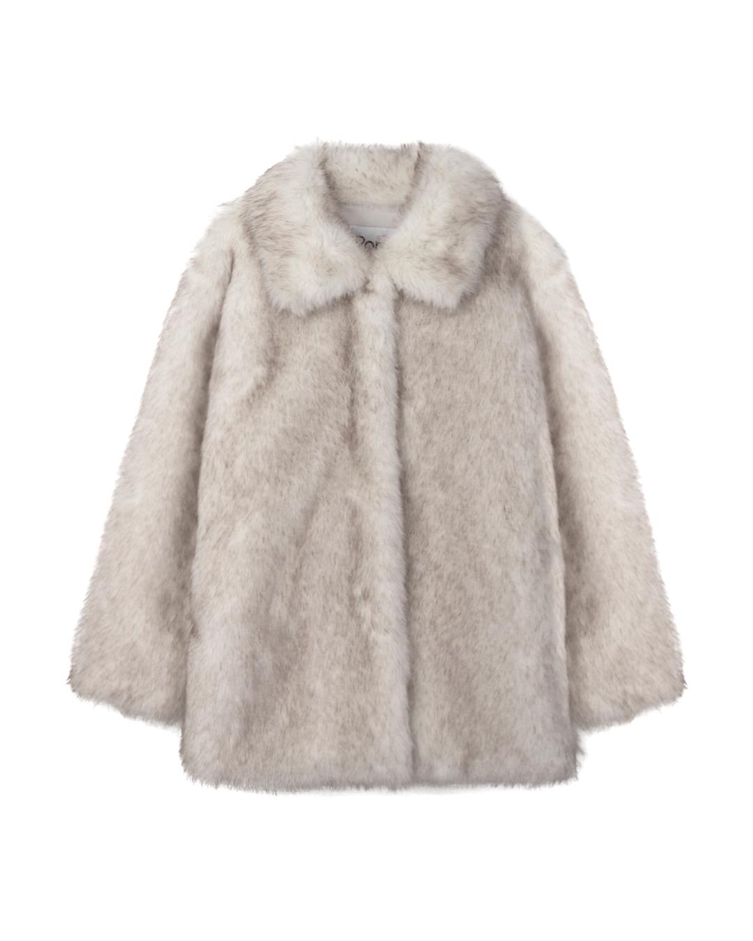SOFT FUR JACKET, IVORY