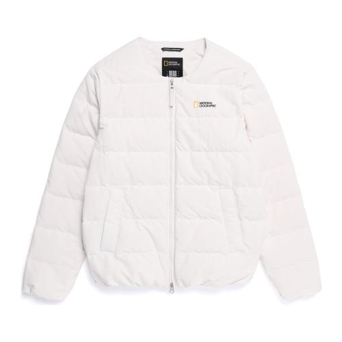 N254UDW920 헤론 U넥 경량 구스다운 점퍼 CRYSTAL BEIGE