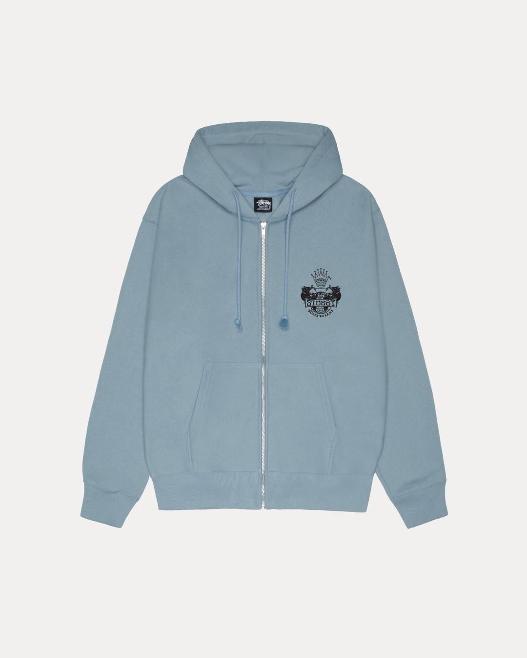BUILT TO LAST ZIP HOODIE - Slate / XL