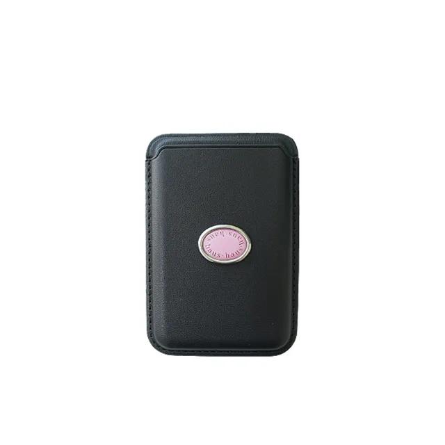 black pink card pocket