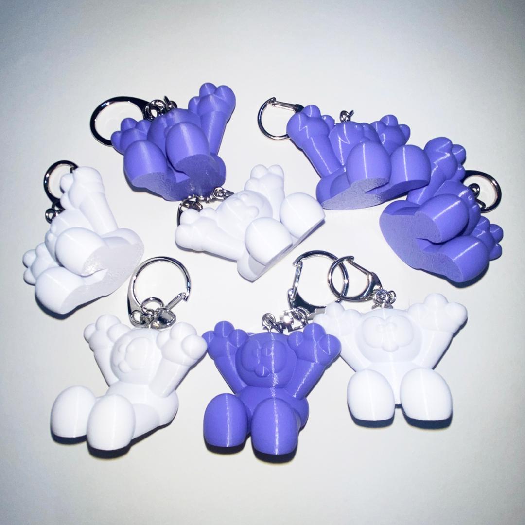 HOLD ON Keyring (Purple / White)