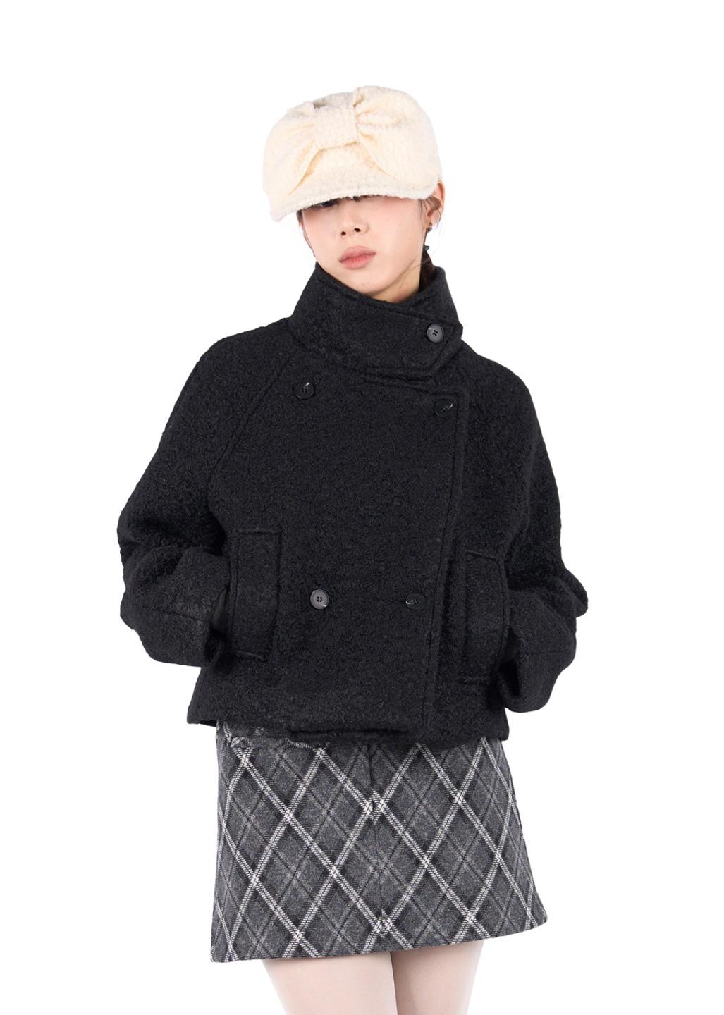 릿킴 BOUCLE DOUBLE CROPPED COAT