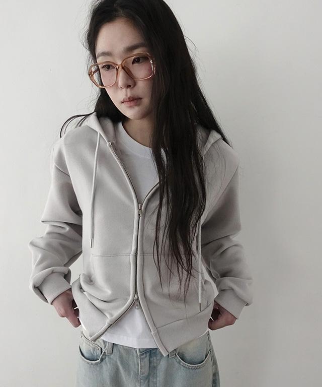 데일리쥬 [20%쿠폰][🍀봄신상/MADE] 아메르 자수 포인트 후드 집업