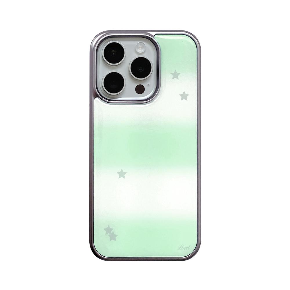 STARRY SCOOP PHONE CASE MELON (epoxy, glass bumper)