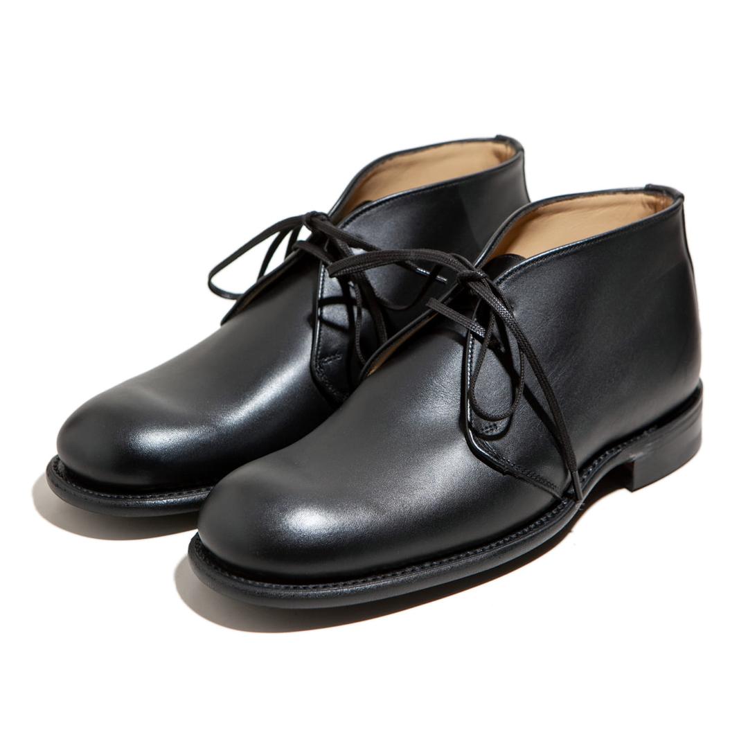 Black Waxy Leather BGS Chukka Boot