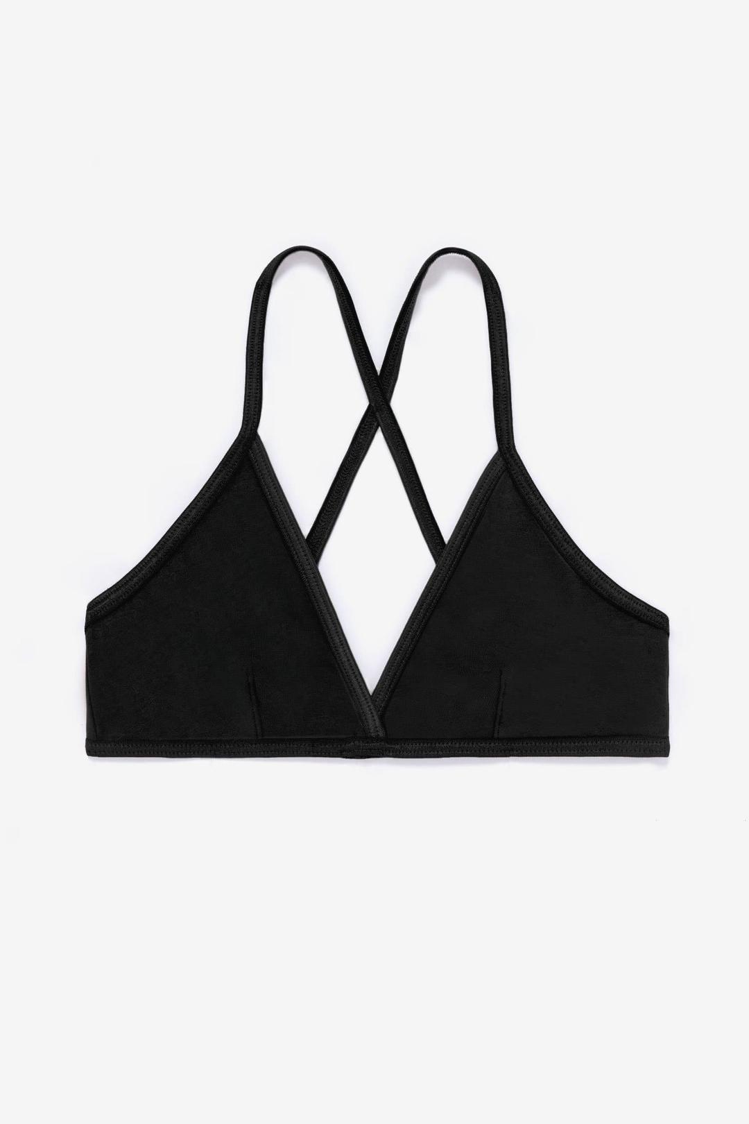 8392 - Crossback Bra - Black / XS