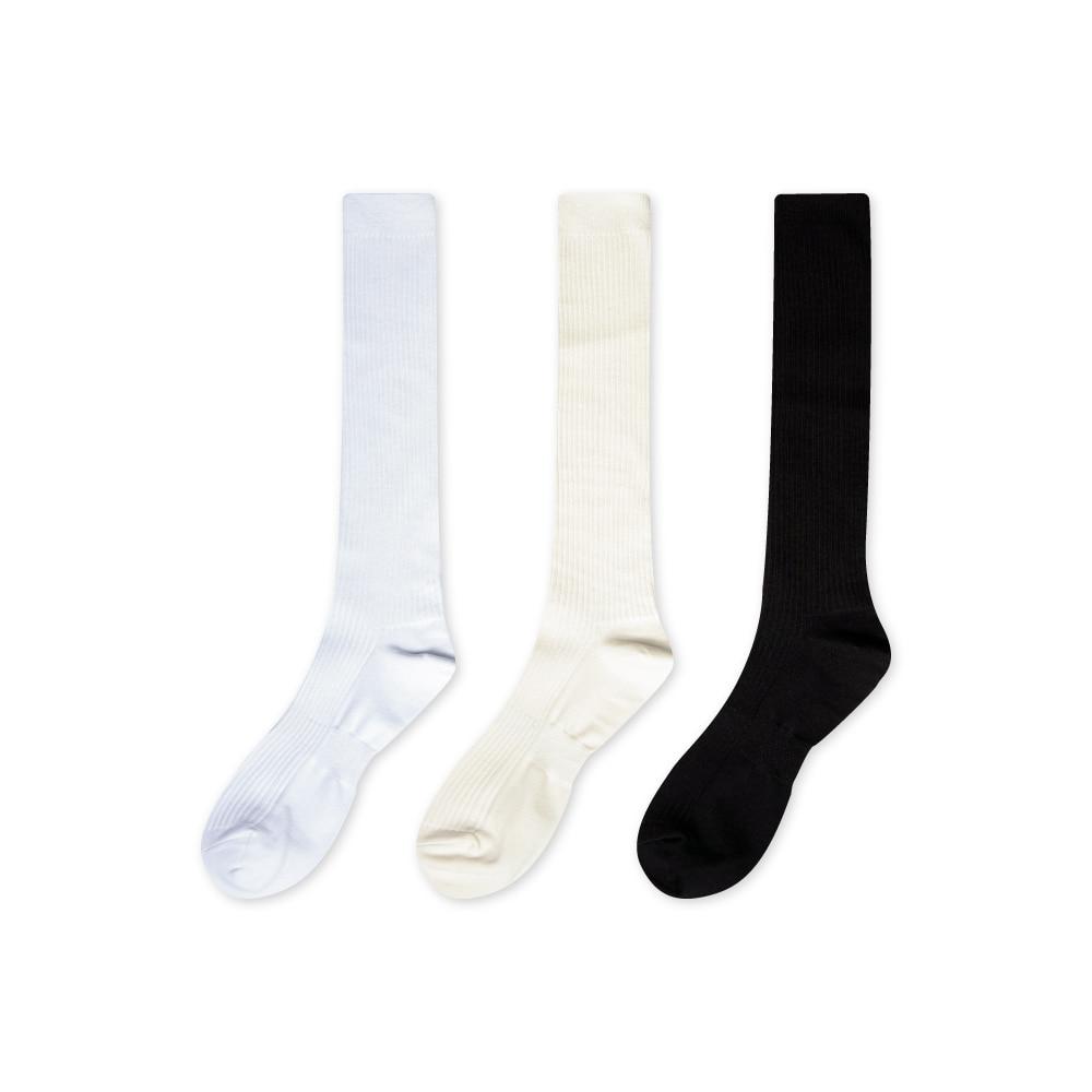 [3PACK] 1507 클래식 트라우져 하이 루즈 삭스 - 아이보리/스노우 화이트/블랙
