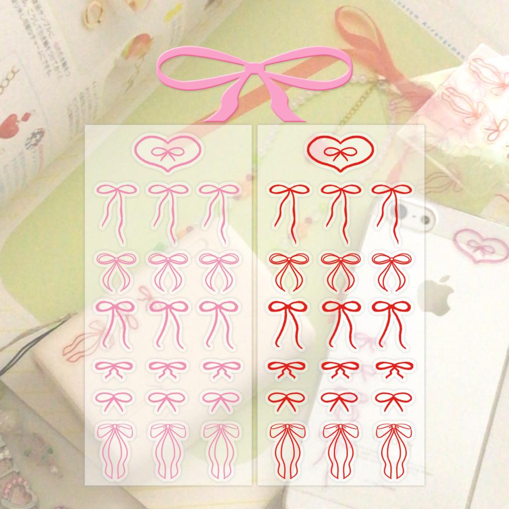 [lovepie⋆러브파이] ribbon sticker (2colors)