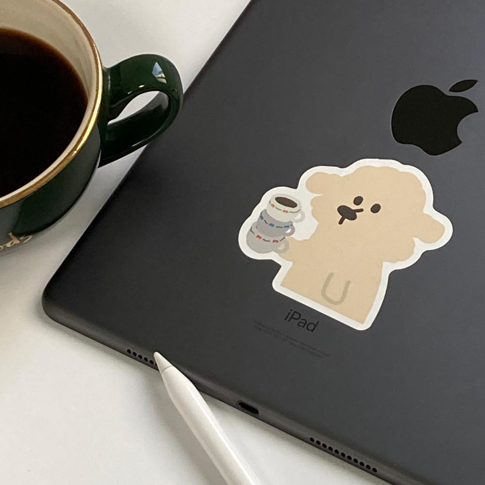 Coffee Furdi Big Sticker