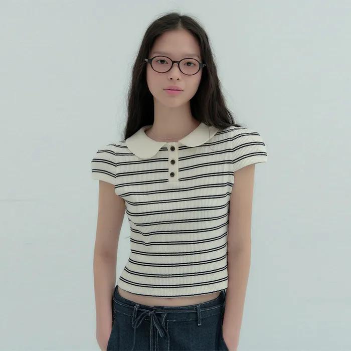 Mignon Collar T-Shirt_2Colors