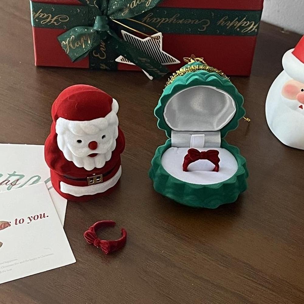 큐티 크리스마스트리 산타 악세사리 보관함