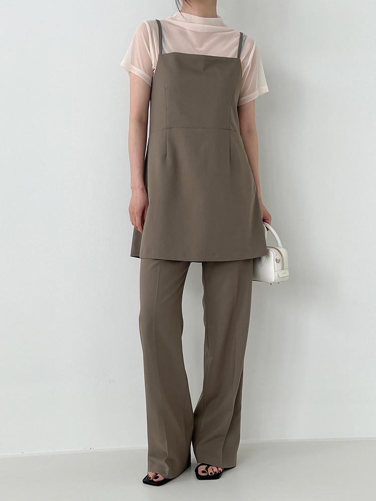 빈스 레이어드 나시 블라우스 & 슬랙스 세트 / Wruf 셋업 여름하객룩 투피스룩