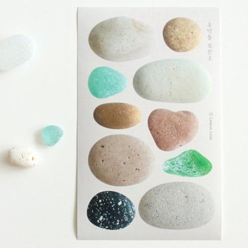 [레몬사자] 조약돌 스티커