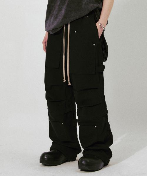 VTG Detachable Ripstop Cargo pants (Washed Black)