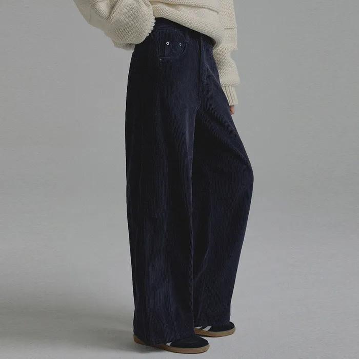 576 코듀로이 절개 팬츠
