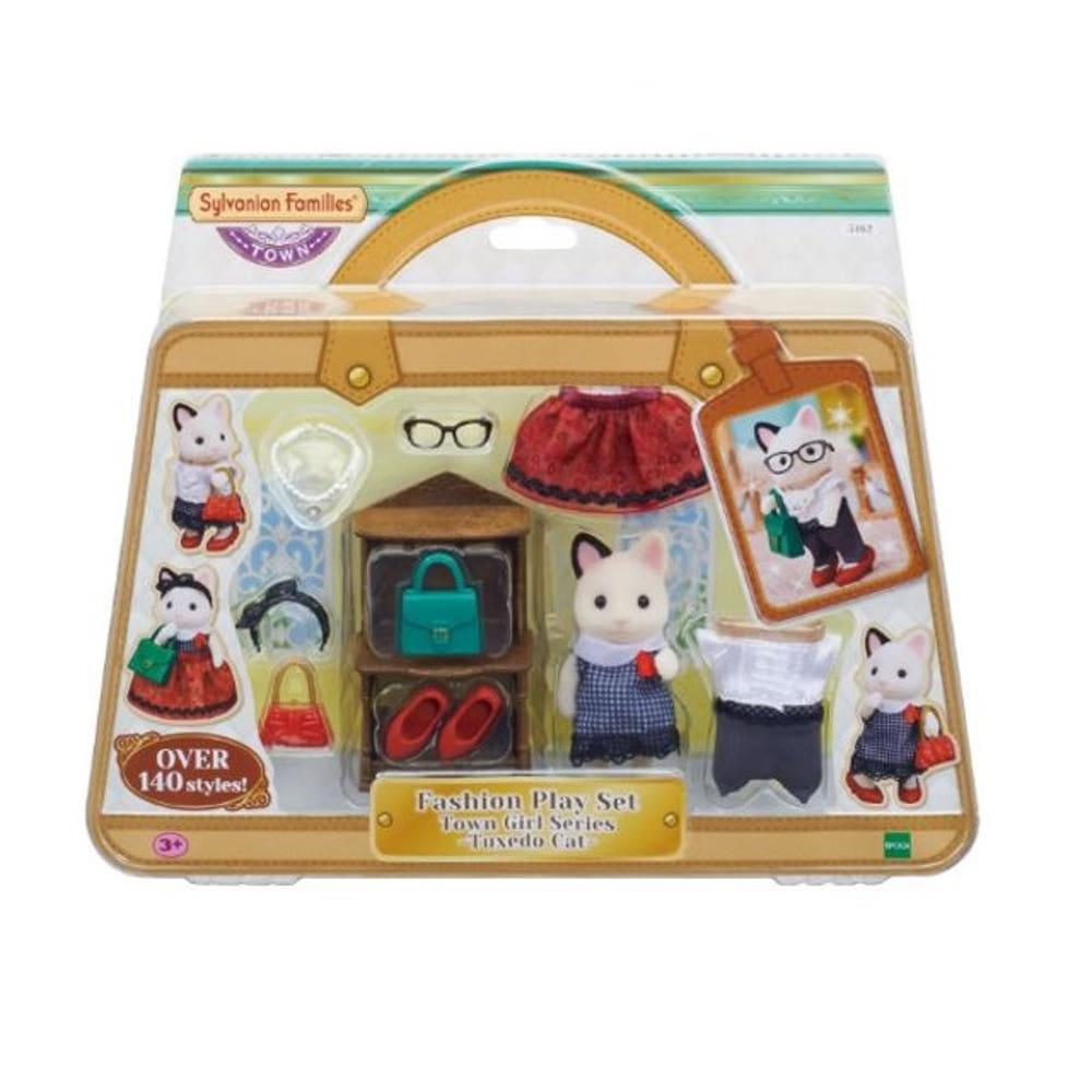 실바니안 패션코디세트 타운걸 5462 턱시도고양이