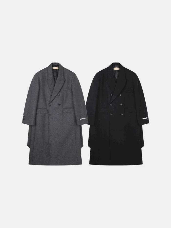 CSL 쉘터 울 로브 더블코트 (2color)