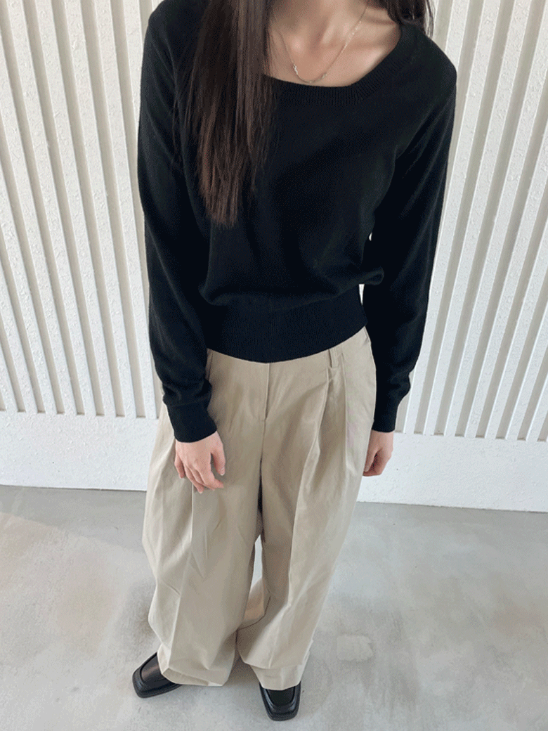 캐시미어 베이직 니트