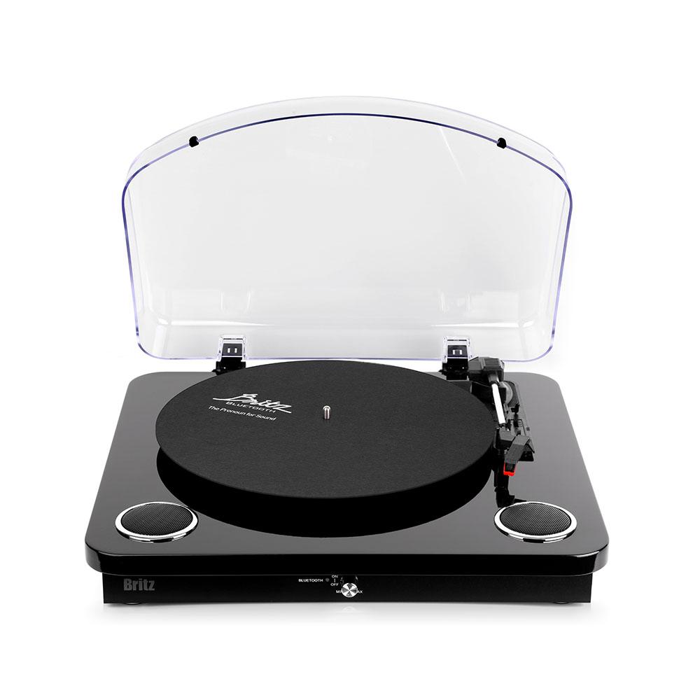 브리츠 BZ-TP090 SNT 레트로 블루투스 턴테이블 LP플레이어 입문용 인테리어 턴테이블 프리스비