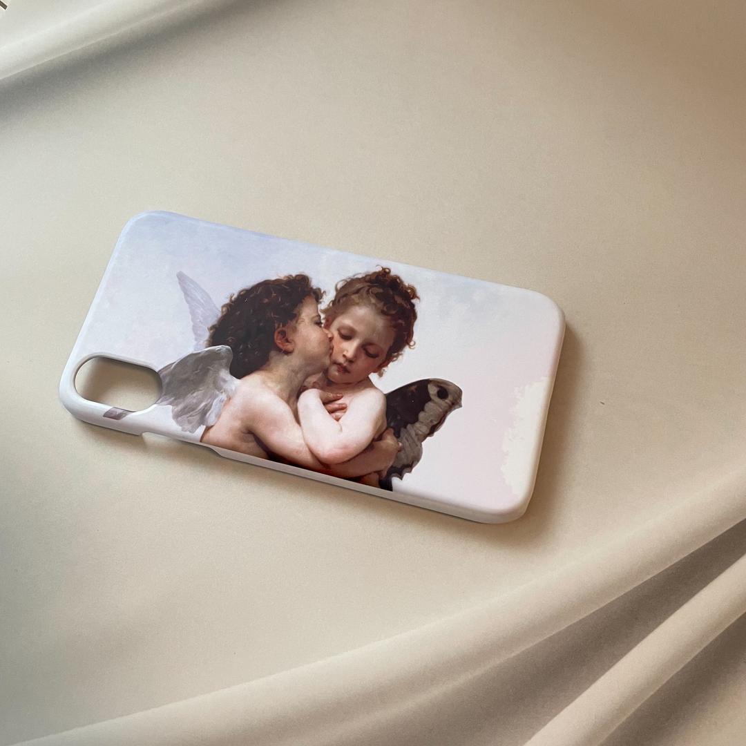 윌리엄 아돌프 부그로 "아무르와 푸쉬케, 아이들"/ William Adolphe Bouguereau "Amor and Psyche, Children" - iPhone14