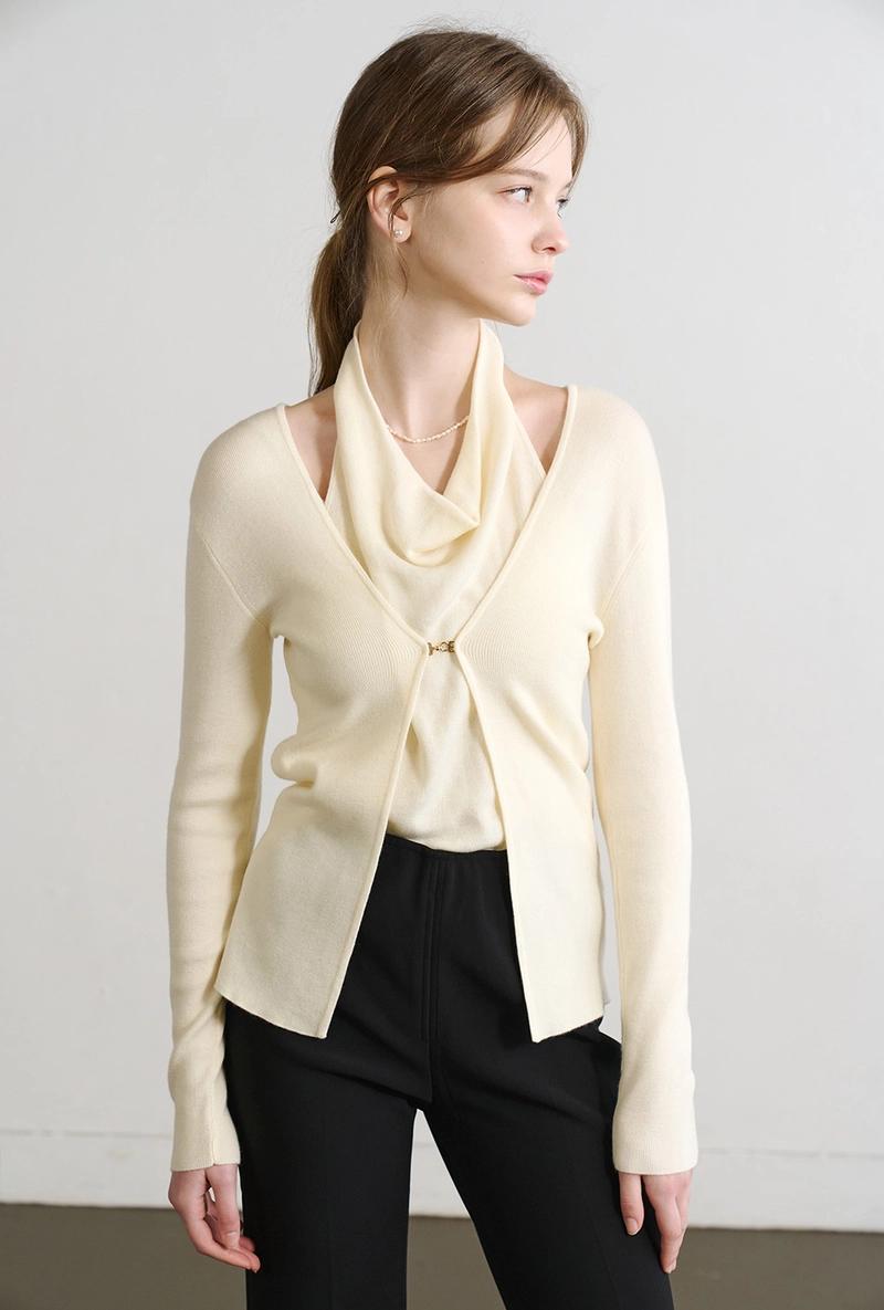 L'autre de min - Lautre Halter Buckle Ivory knit