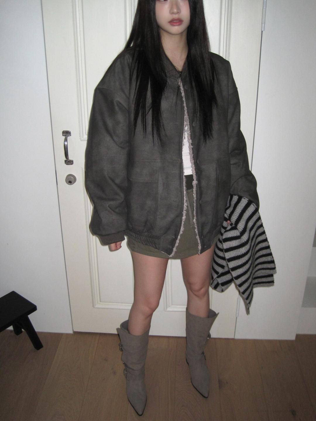 [한겨울] 리버시블 런던 무스탕 자켓